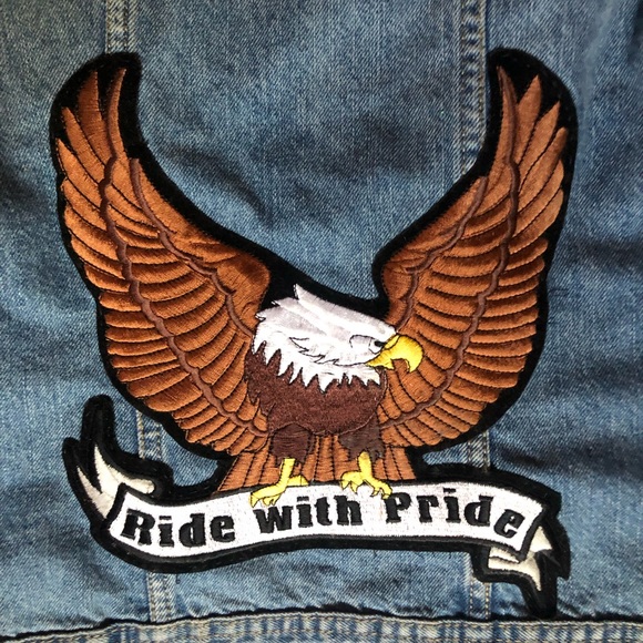 Ladies biker denim vest - Picture 3 of 3